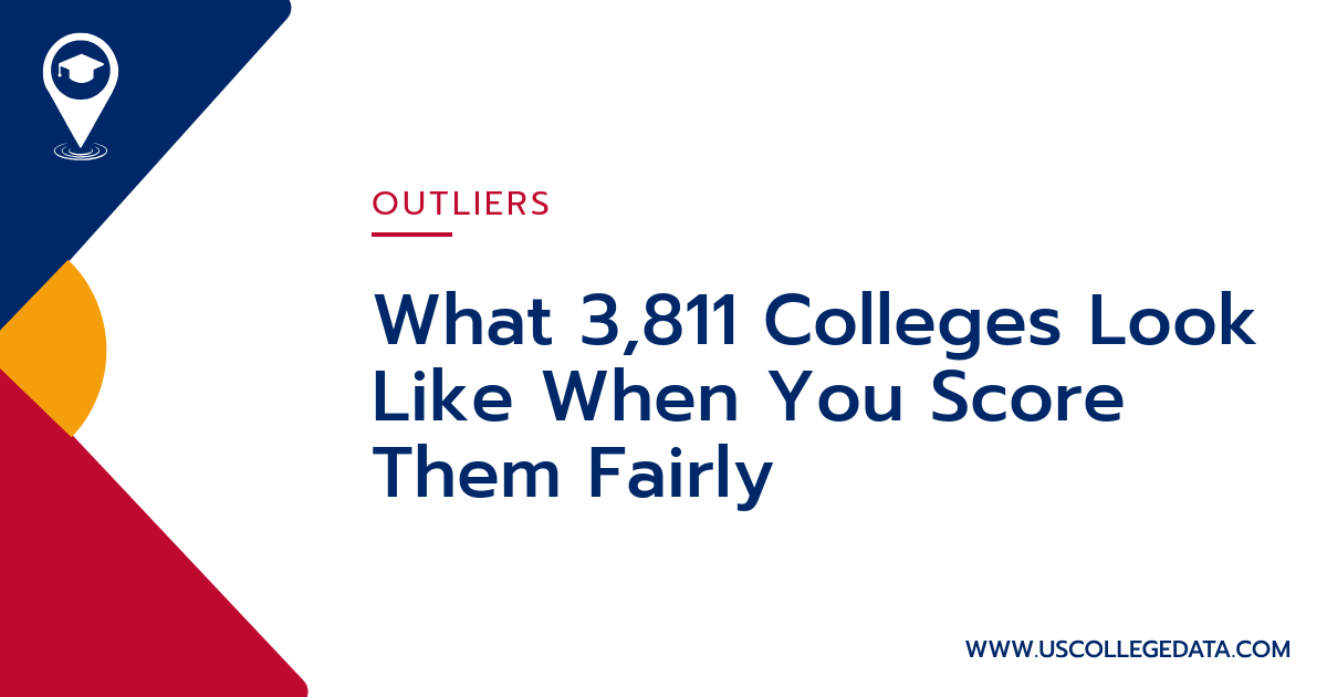 What 3,811 Colleges Look Like When You Score Them Fairly